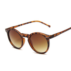 Classic Round Sunglasses Leopard