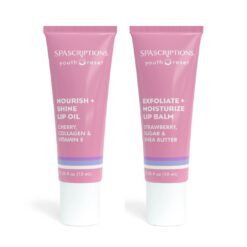Spascriptions - Youth Reset Lip Set: Nourish + Shine Lip Oil & Exfoliate + Moisturize Lip Balm