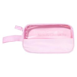 Beauty Creations - Bolsa de Cosméticos Rosa Transparente Pequeña