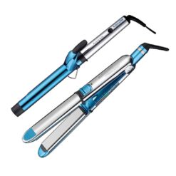 BaBylissPRO - Juego de plancha alisadora de 1¼ in Prima3000 y tenaza de tubo extendido de 1¼