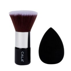 Cala - Set Brocha + Esponja Difuminadora Black 2pc