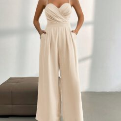 Mono largo y elegante con tirantes espagueti - Albaricoque