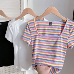 Camisetas Casuales Multicolor