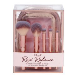 Cala - Rose Radiance 5-piece brush set & pouch