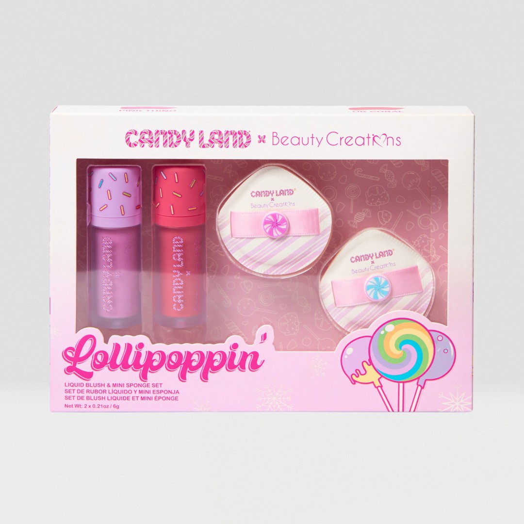 Beauty Creations - Candy Land - Set Rubor Líquido + Esponja Mini - Lollipoppin